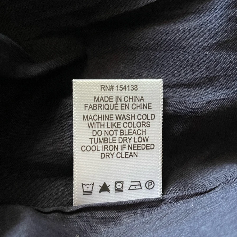 ✨NEW✨ STAUD Wells Midi Dress Navy Blue Classic Stretch Cotton Poplin Fit & Flare - Picture 8 of 9